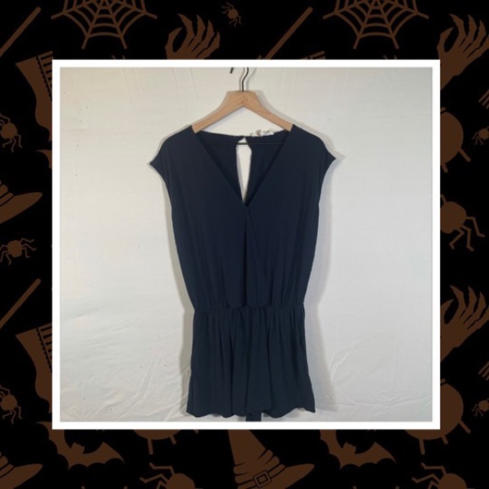 Like New BCBG Navy Romper. Size Small